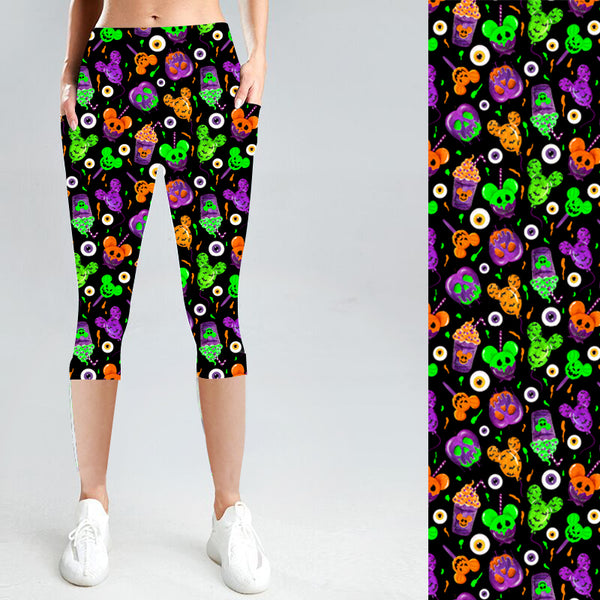 Happy Halloween with Side Pocket Leggings