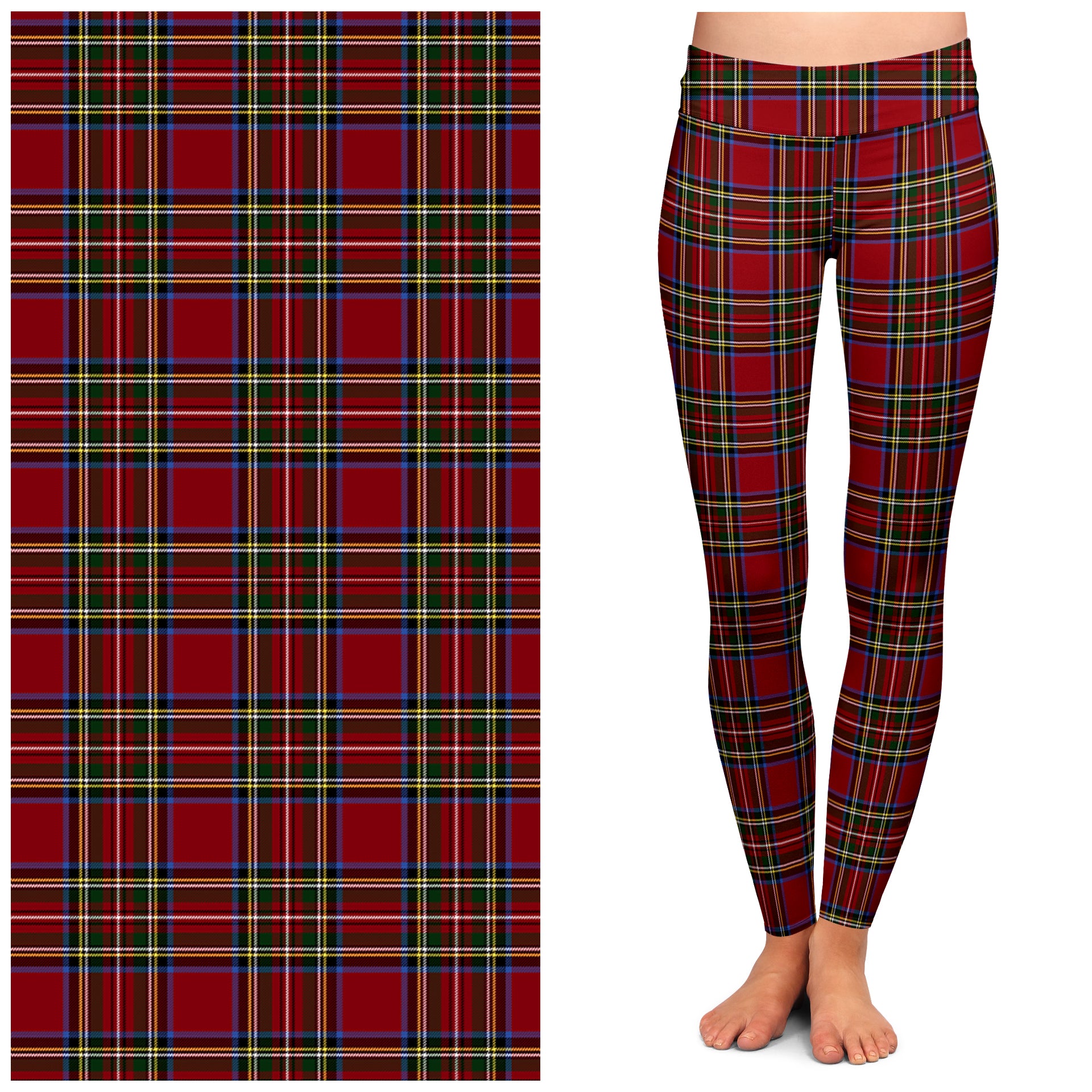 Holiday Plaid W/Pockets Leggings