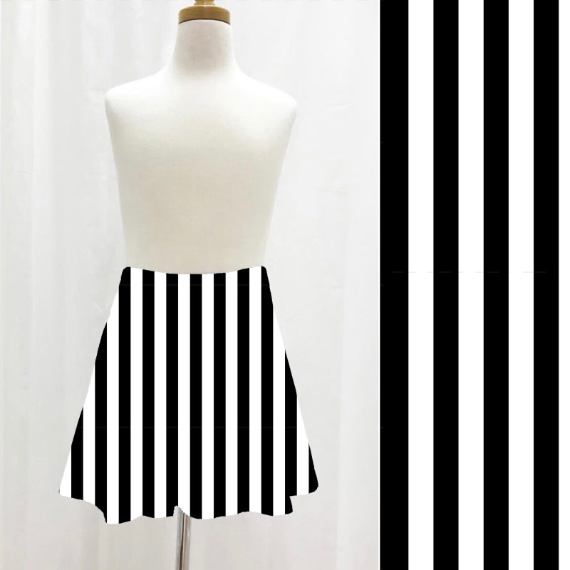 Pre-Order B & W Stripe Skort W/Pockets - Due to arrive mid/late August 2025