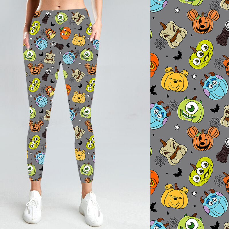 Pre-Order Character Carvings W/Pockets Leggings - Due to arrive mid/late August 2025