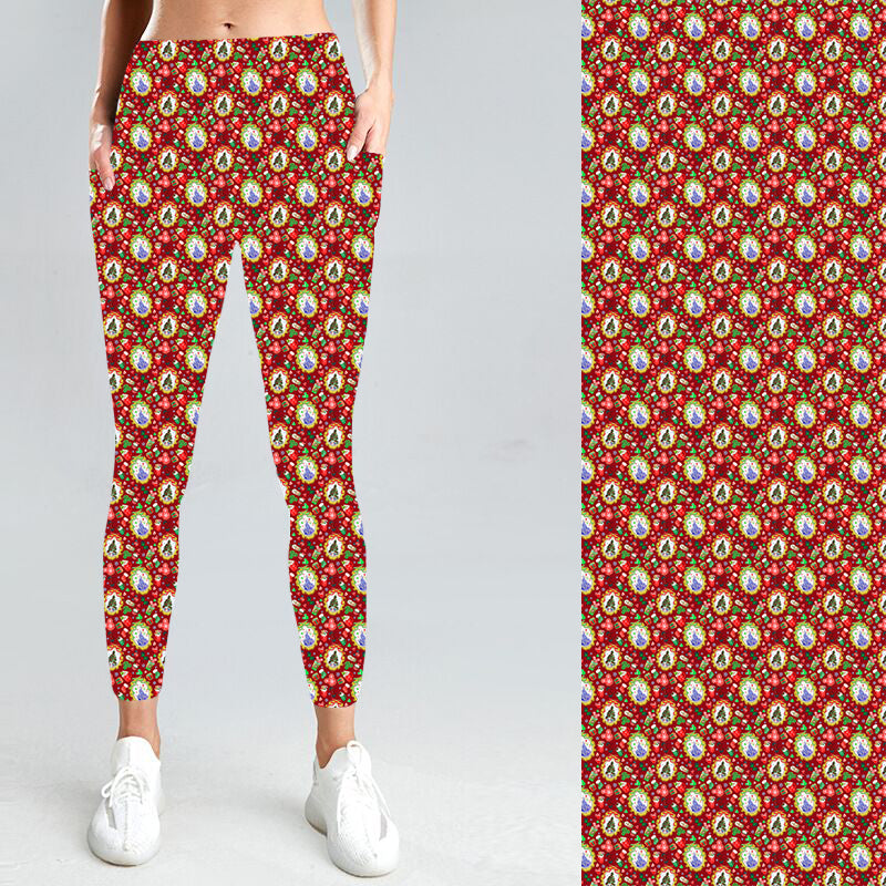 Pre-Order Christmas Collage W/Pockets Leggings - Due to arrive Late September 2025