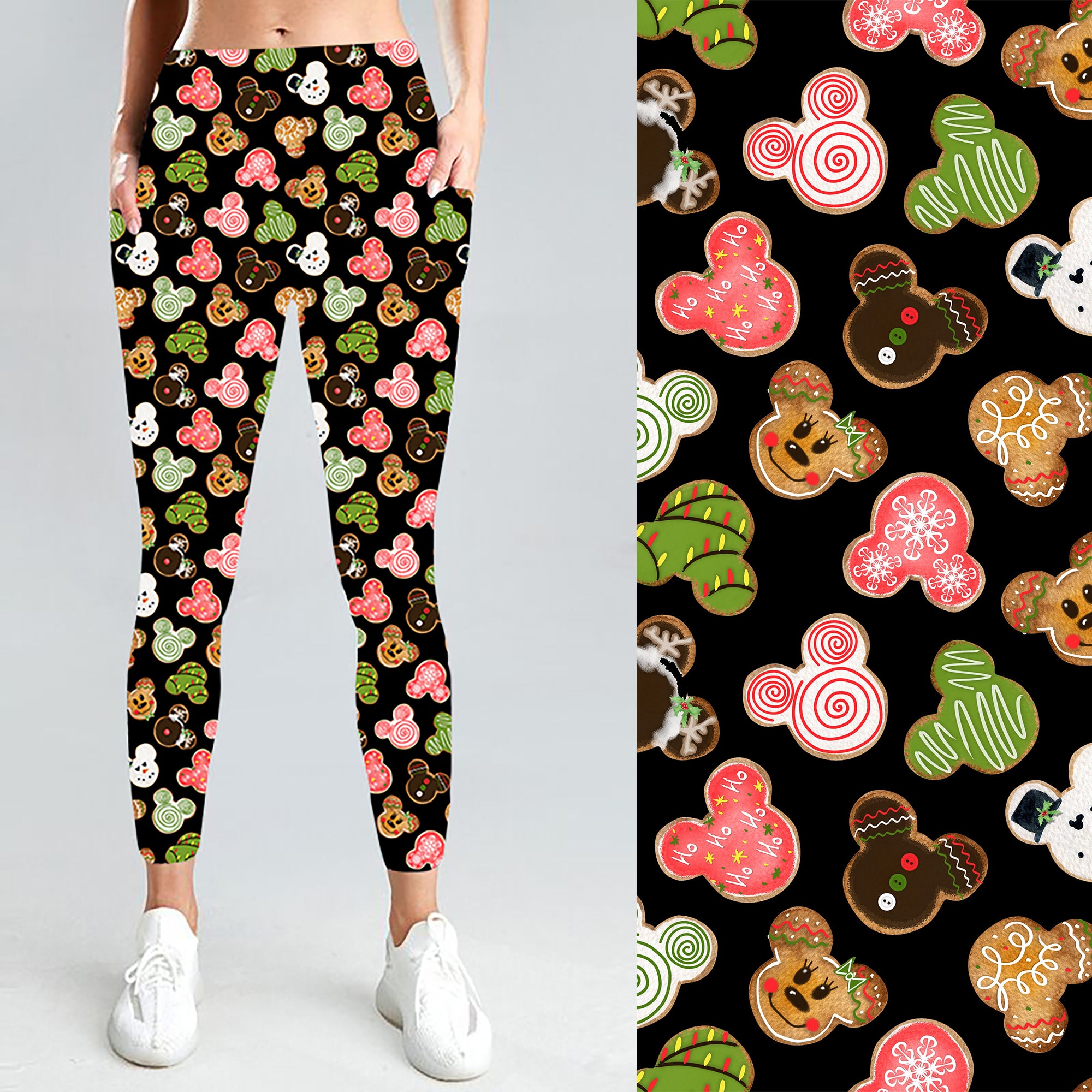 Pre-Order Christmas Cookie W/Pockets Leggings - Due to arrive early/mid November 2025