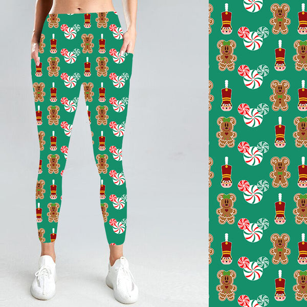 Christmas Parade with Side Pocket Leggings