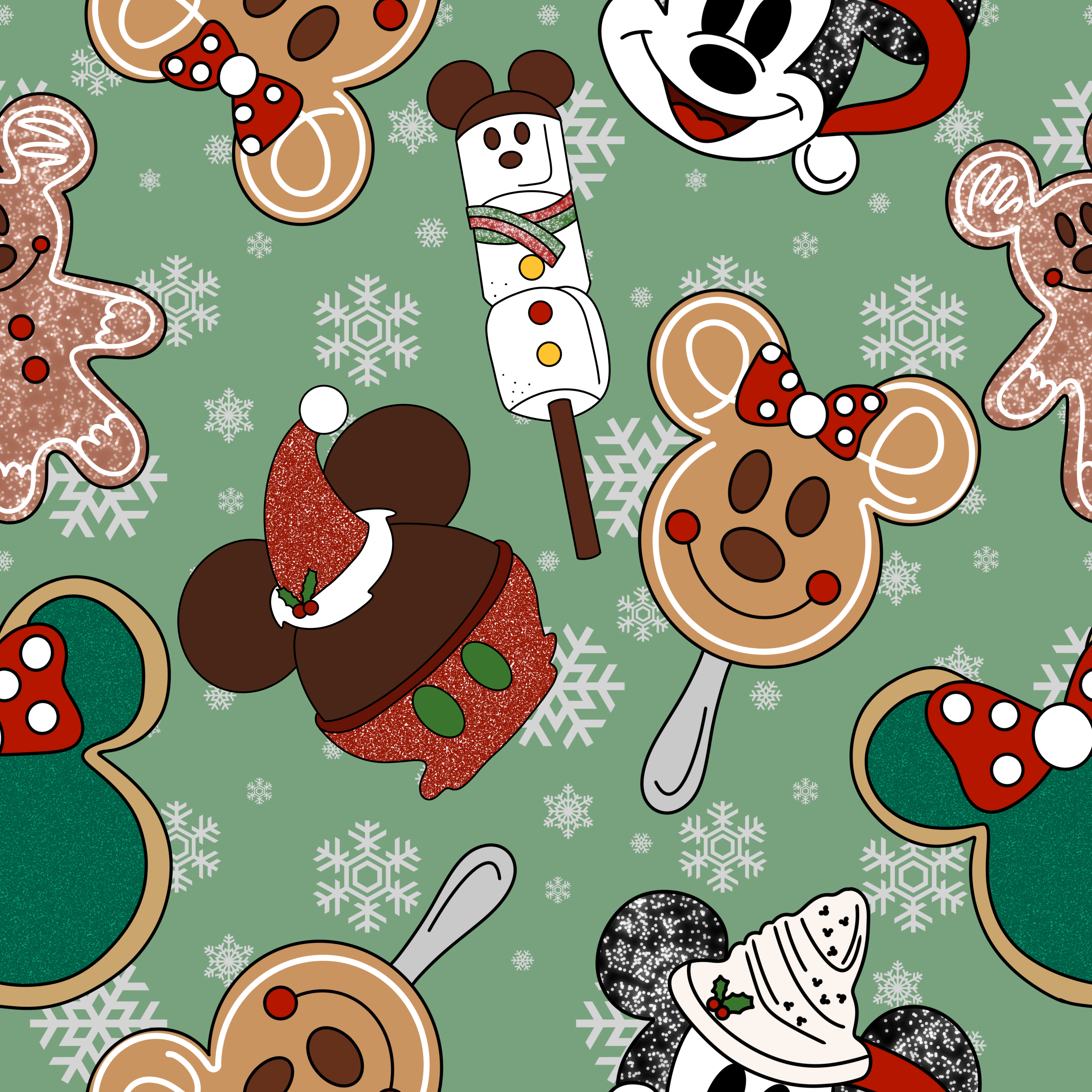 Christmas Snacks W/Pockets Leggings