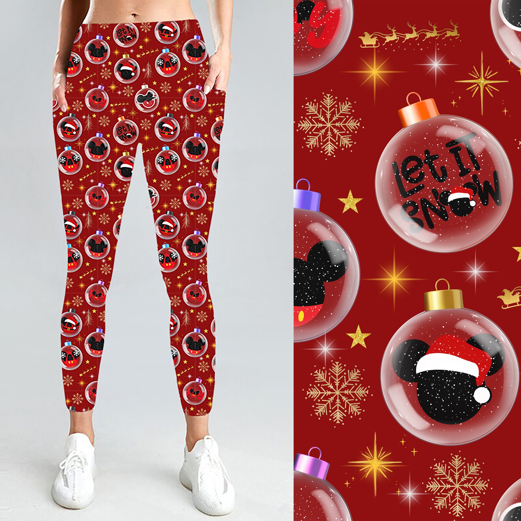 Pre-Order Classic Christmas W/Pockets Leggings - Due to arrive early/mid November 2025