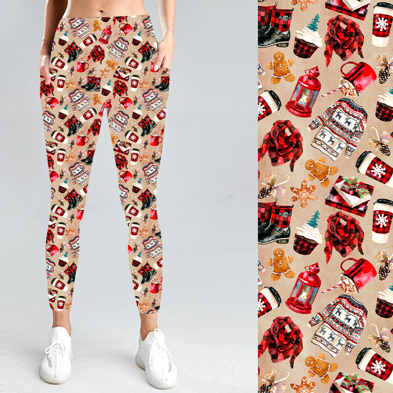 Pre-Order Cozy Holiday W/Pockets Leggings - Due to arrive early November 2026