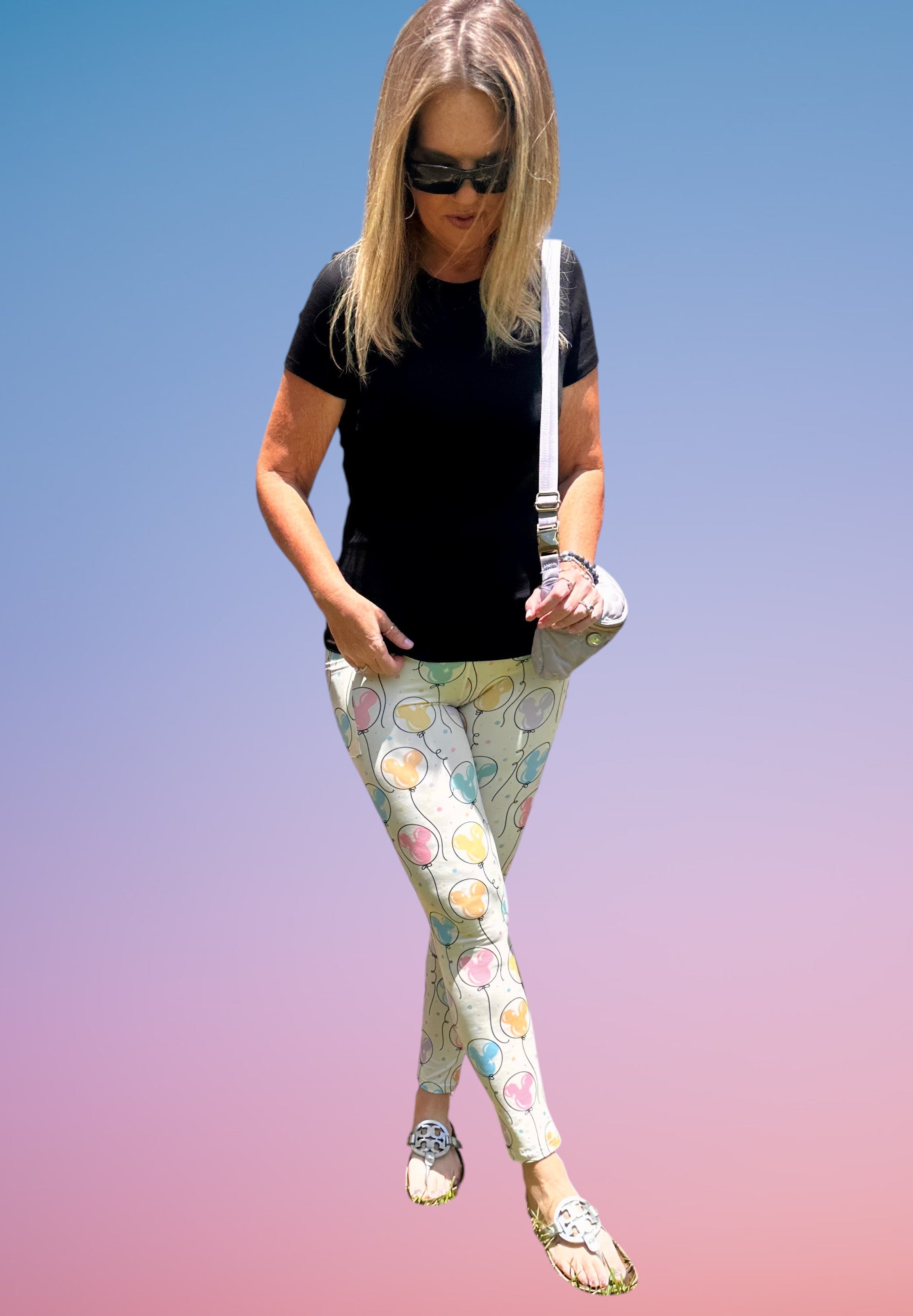 Pastel Balloons W/Pockets Leggings