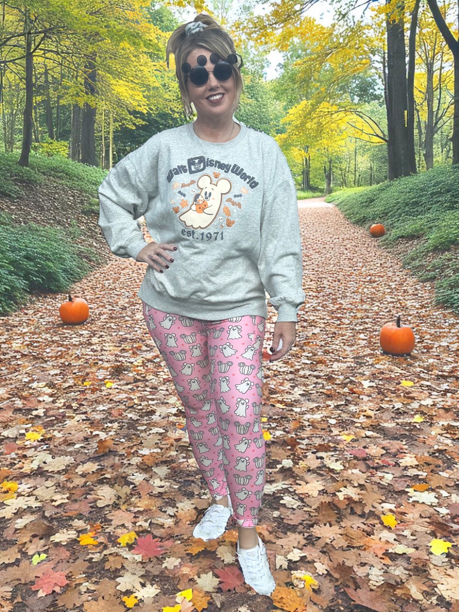 Pastel Ghosts W/Pockets Leggings
