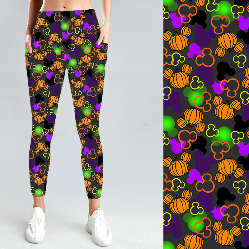 Pre-Order Halloween Confetti W/Pockets Leggings - Due to arrive mid/late August 2025