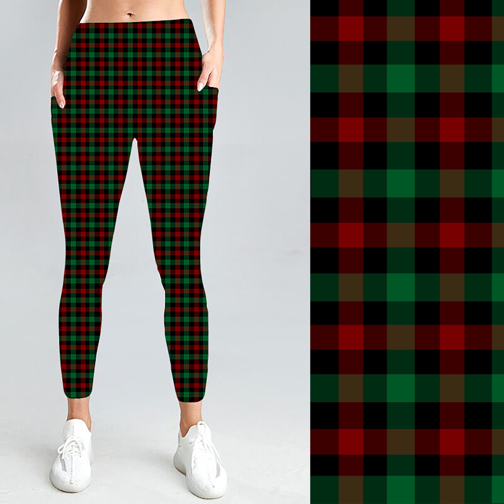 Pre-Order Holiday Plaid W/Pockets Leggings - Due to arrive early/mid November 2025