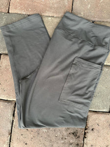 Solid Graphite with Side Pocket Leggings
