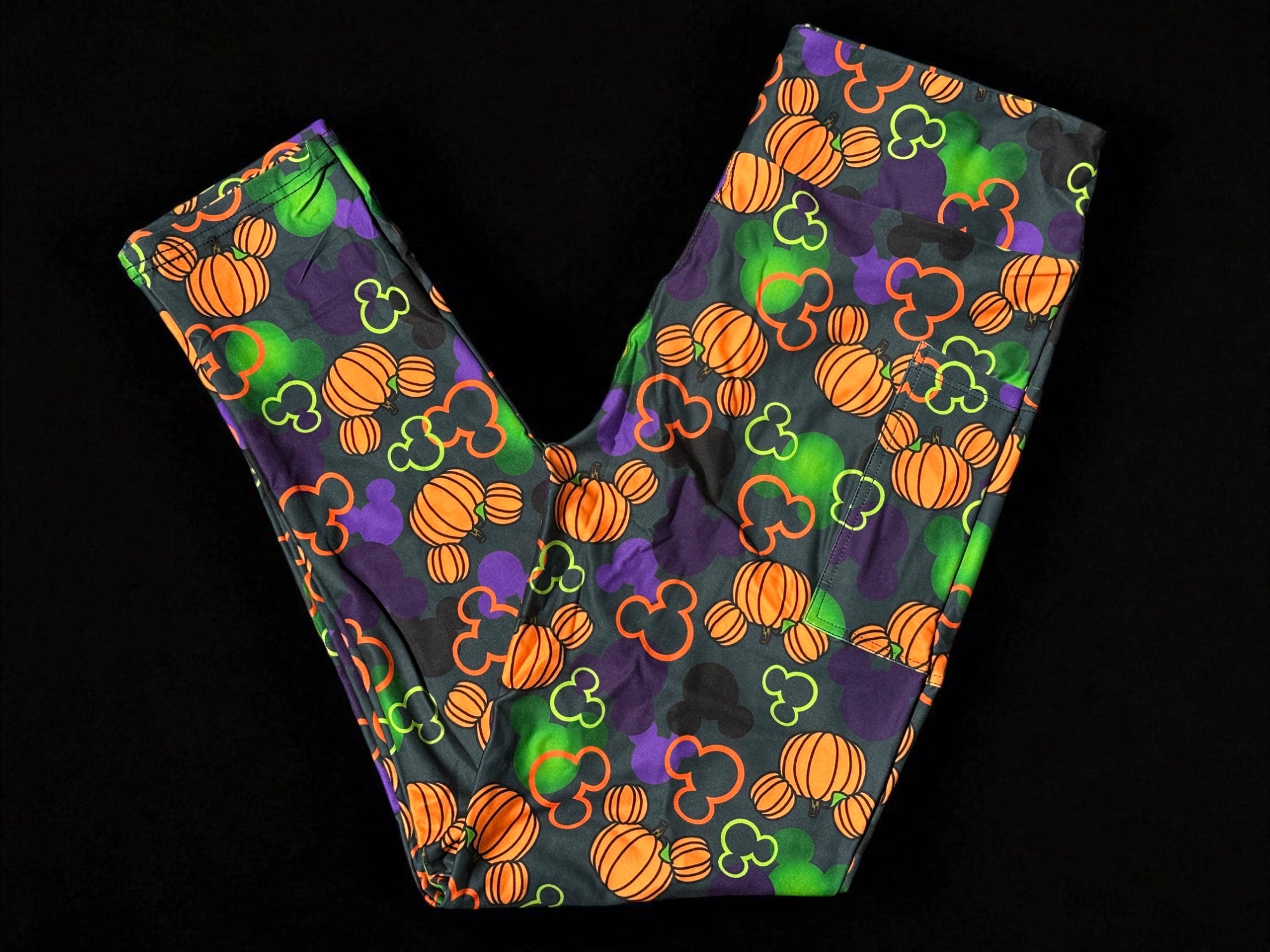 Halloween Confetti W/Pockets Leggings