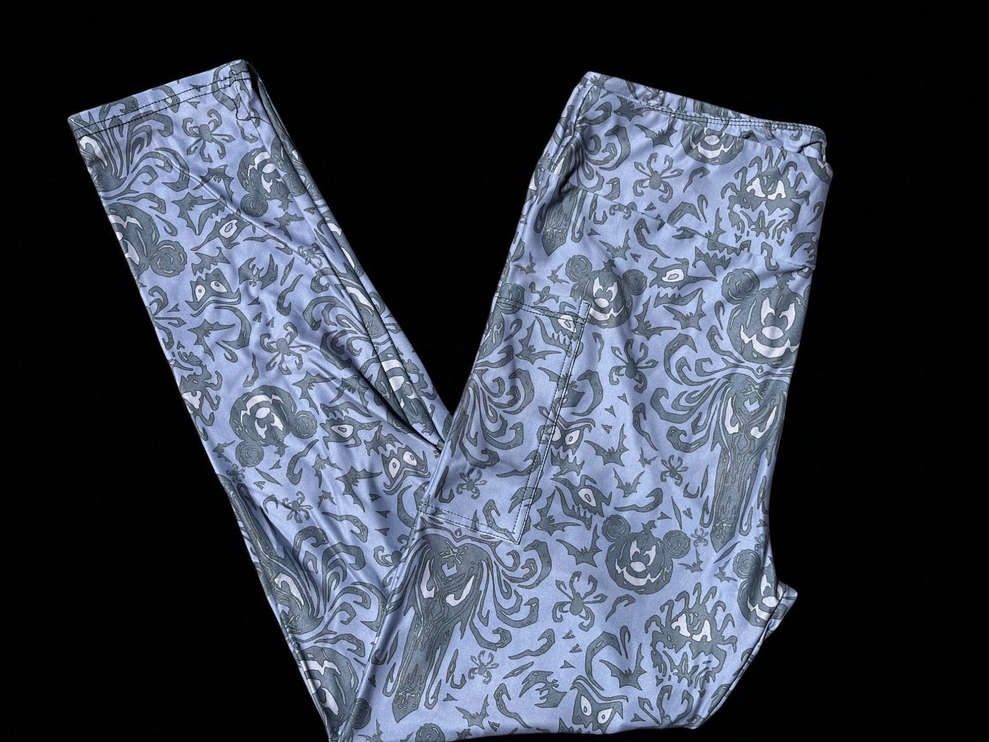 Mickey Mansion Wallpaper W/Pockets Leggings