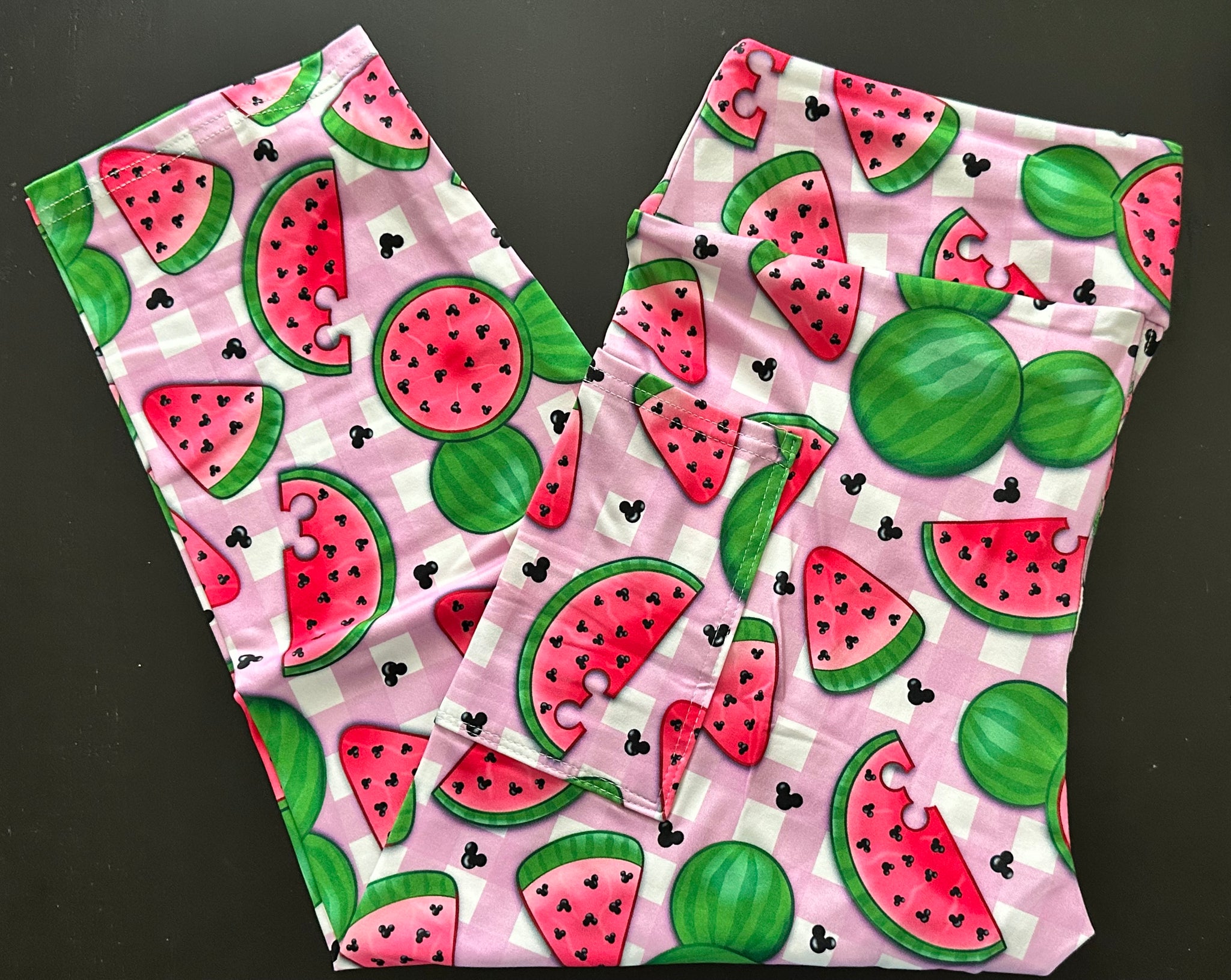Mickey Melon with Side Pocket Leggings