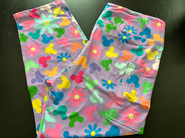 Summer Bloom with Side Pocket Leggings