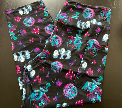 Neon Ghosts with Side Pocket Leggings