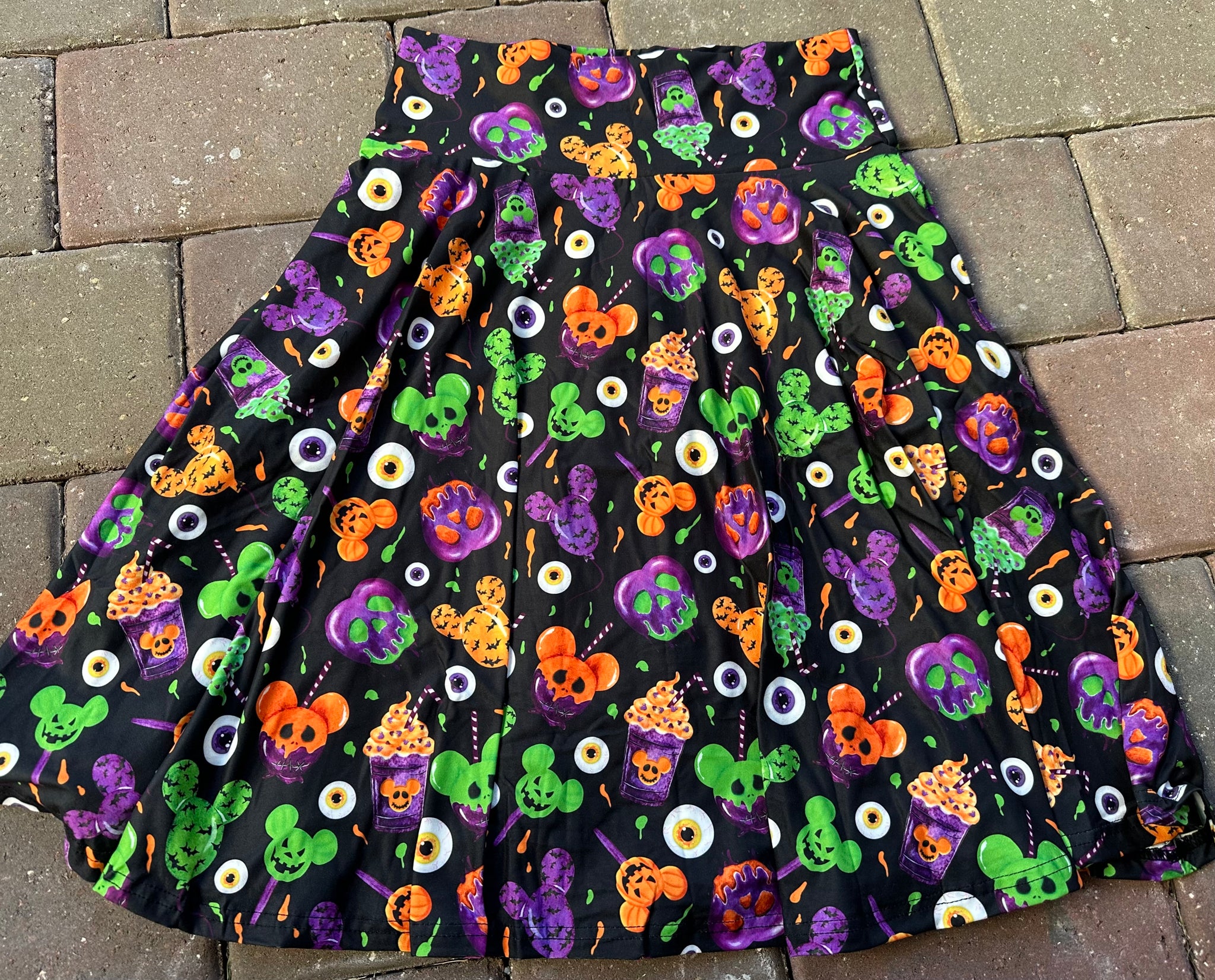 Happy Halloween Swing Skirts with Pockets