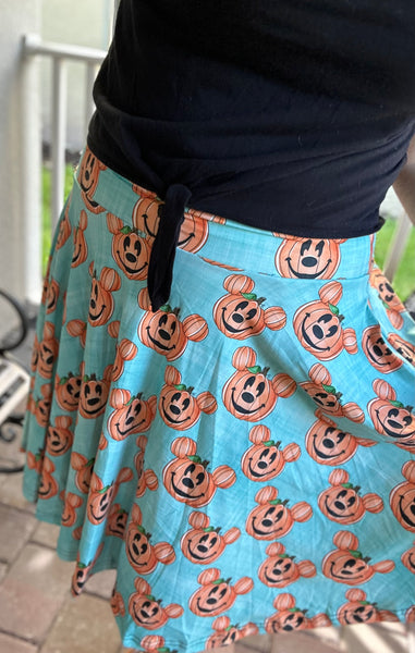 Teal Pumpkins Swing Skirts with Pockets