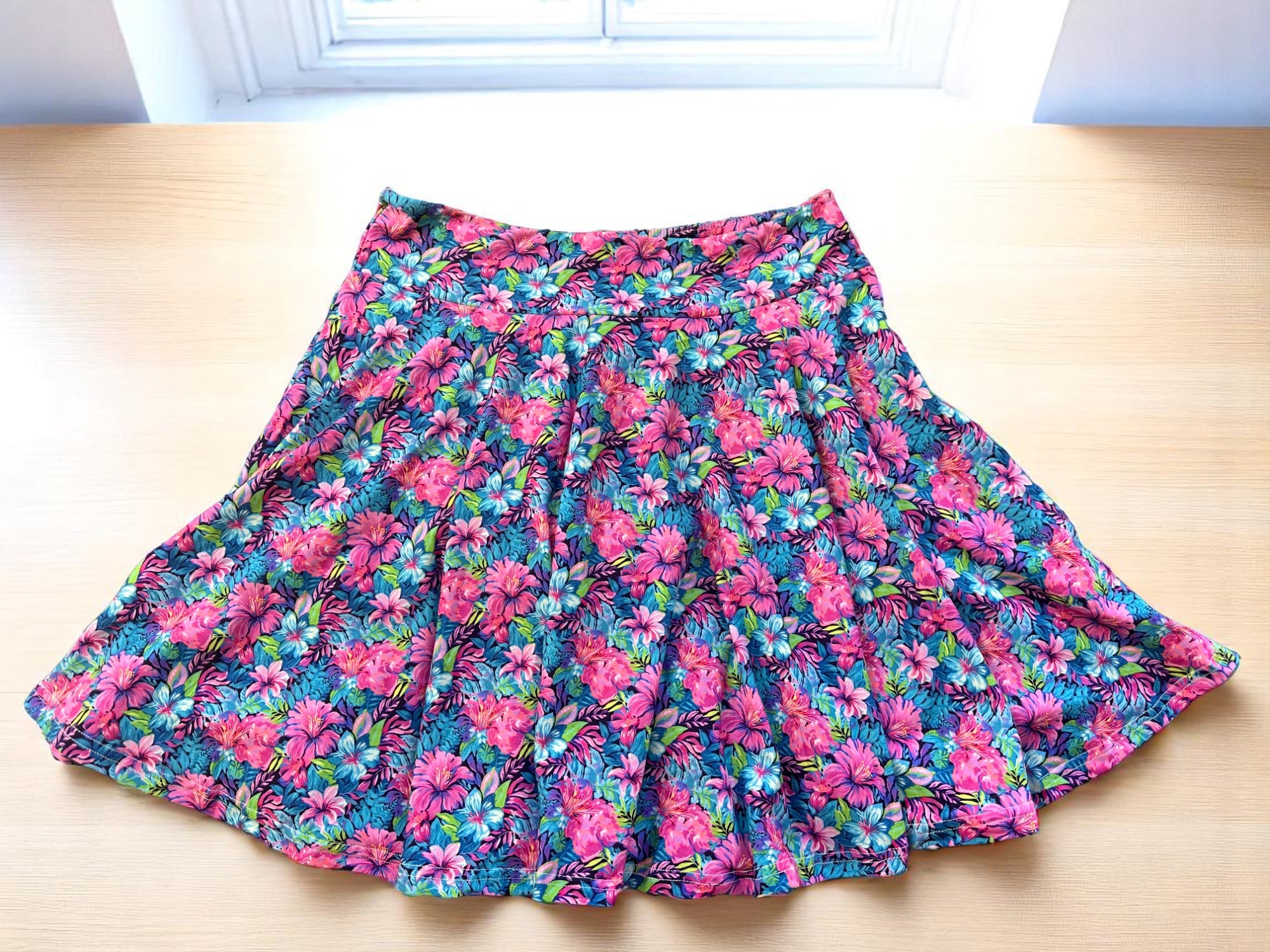 Summer Floral Skort W/Pockets