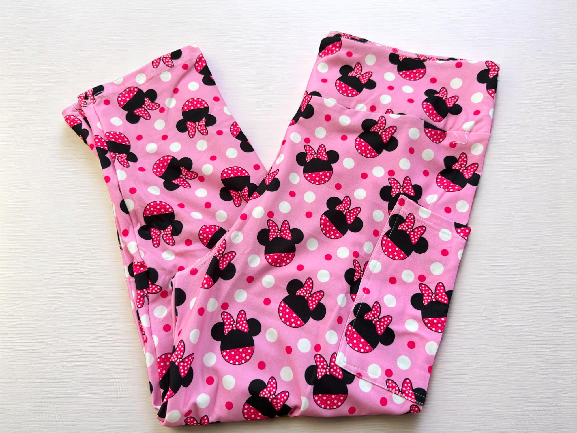 Pink Minnie W/Pockets Leggings