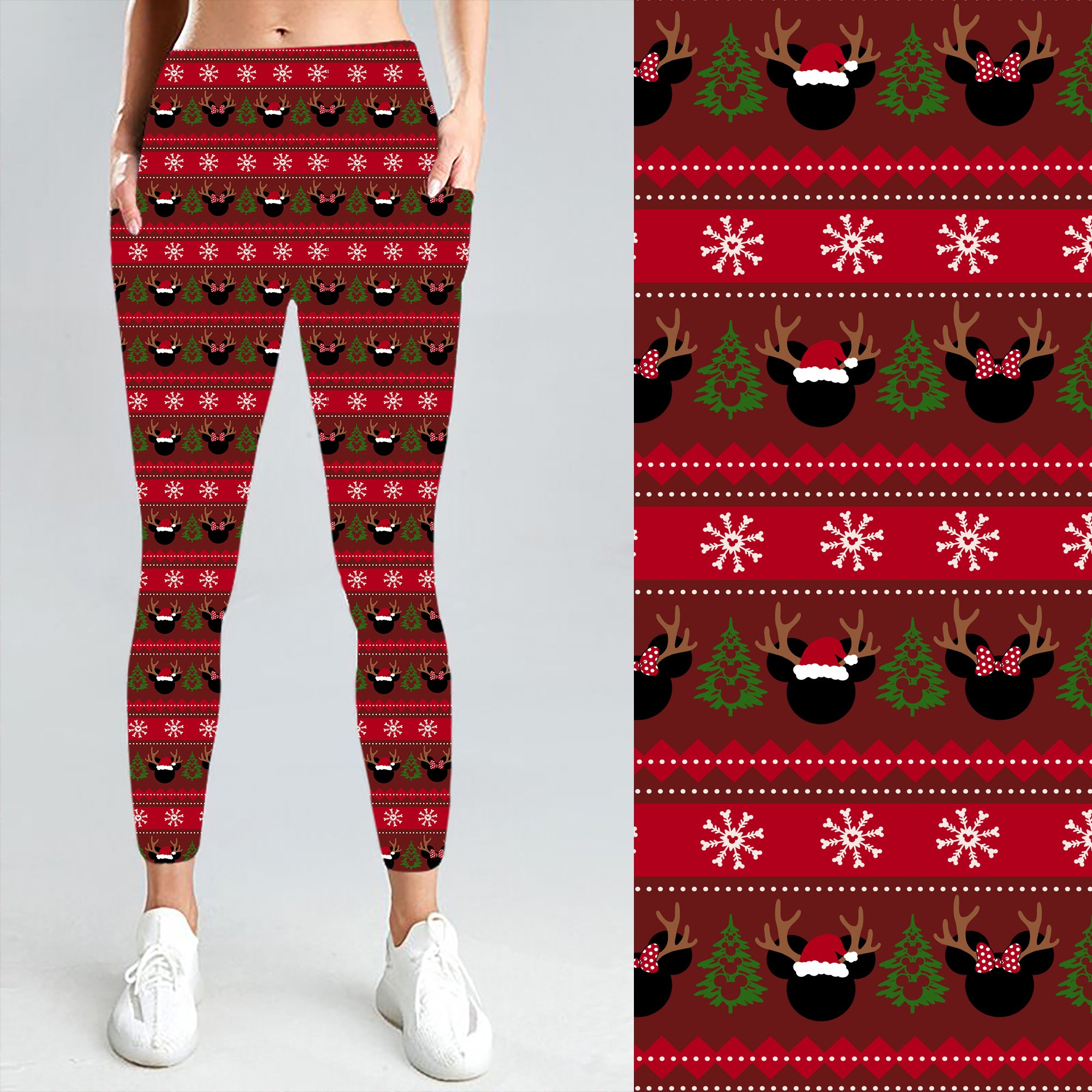 Pre-Order Magic Reindeer W/Pockets Leggings - Due to arrive early/mid November 2025
