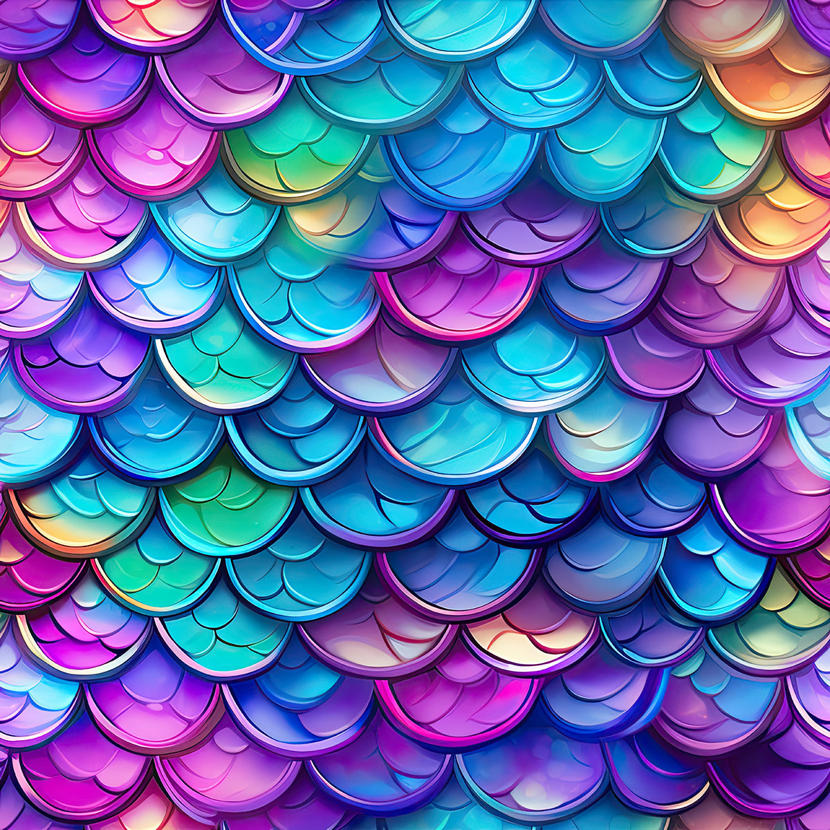 Mermaid Scales W/Pockets Leggings