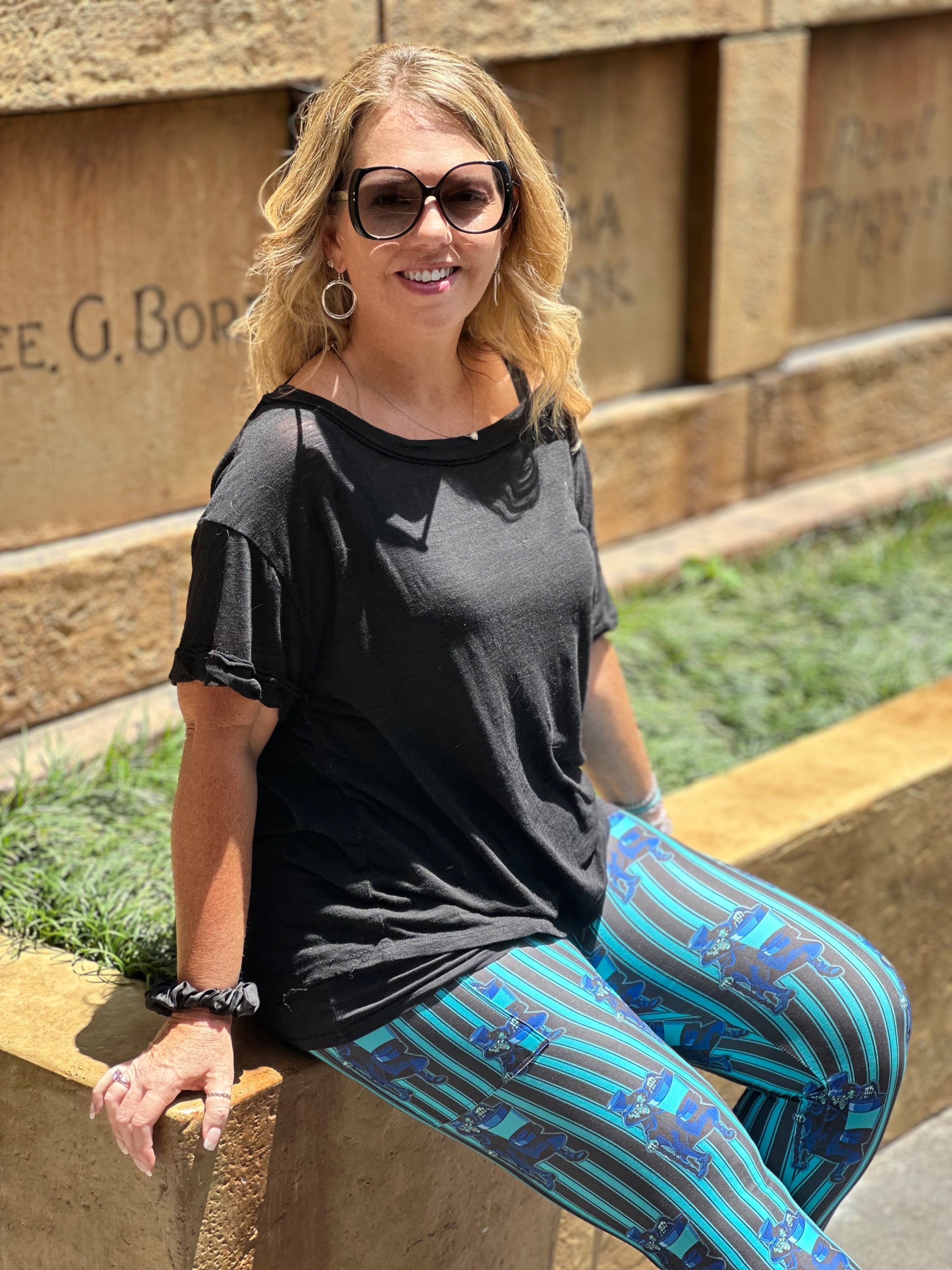 Hattie Stripes W/Pockets Leggings