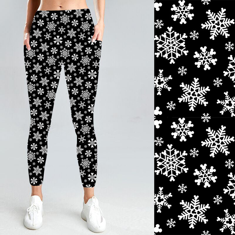 Pre-Order Snowy Night W/Pockets Leggings - Due to arrive early November 2026