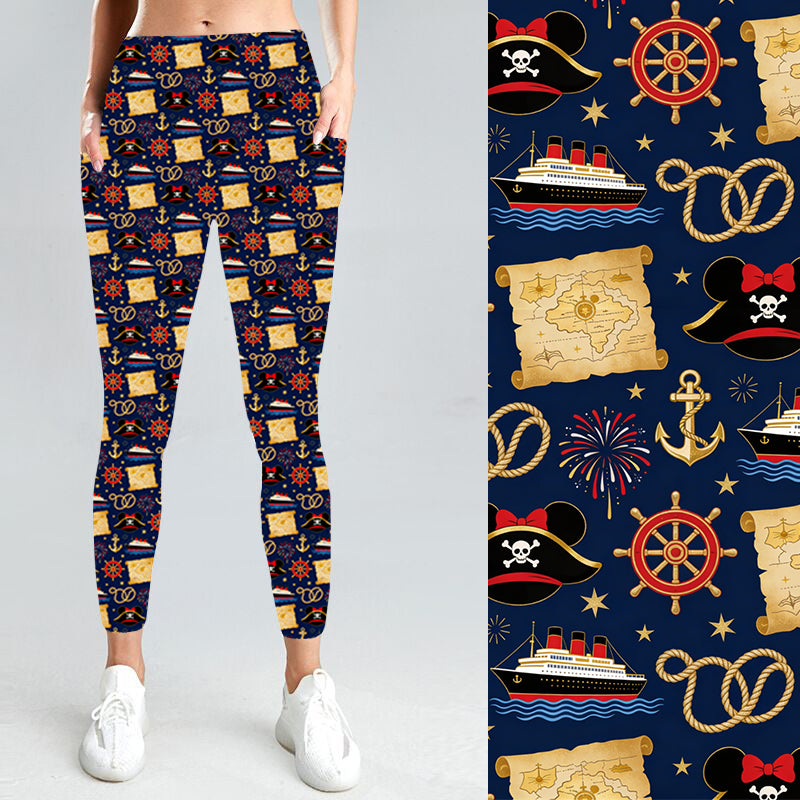 Pre-Order Pirate Night W/Pockets Leggings - Due to arrive mid/late August 2026