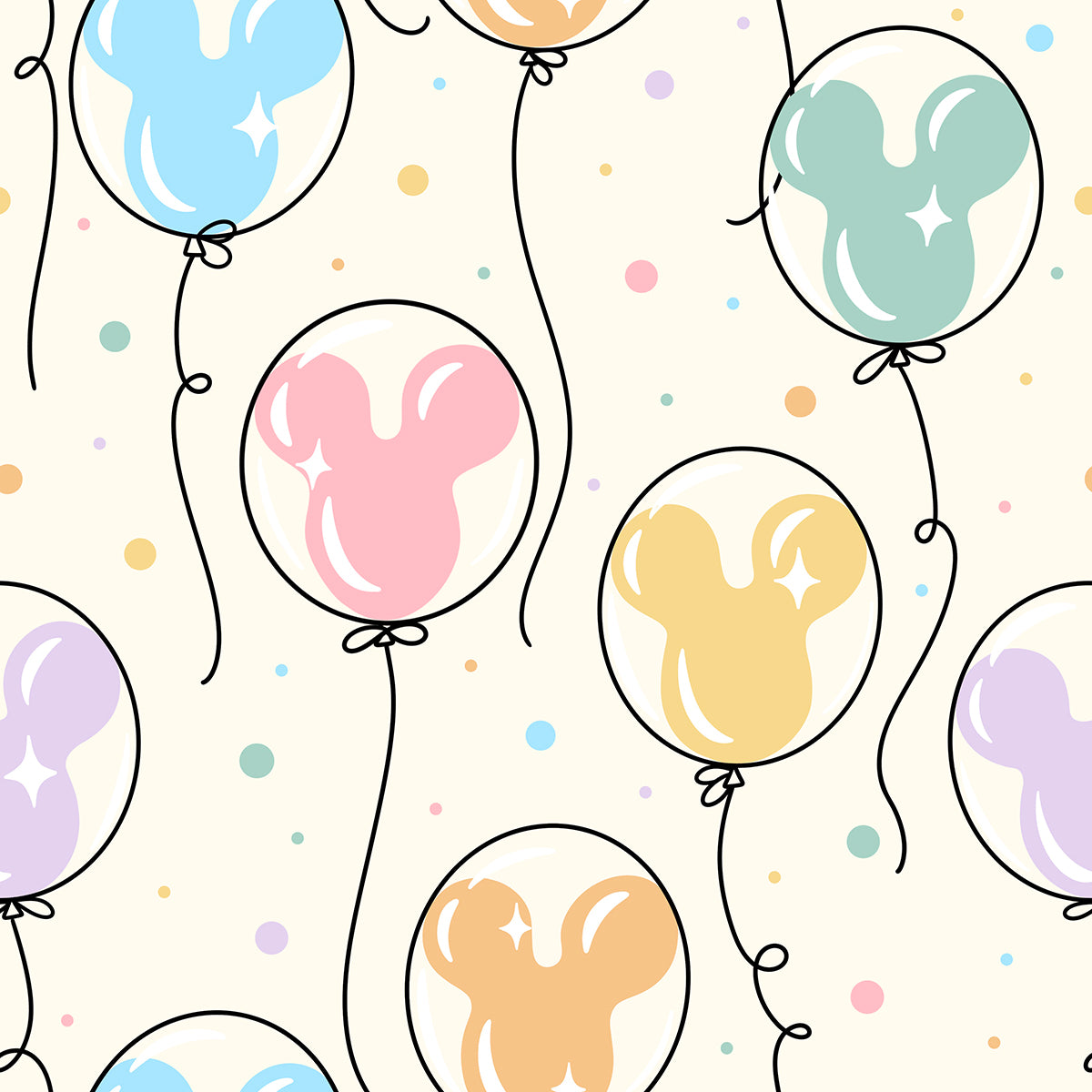 Pre-Order Pastel Balloons W/Pockets Leggings - Due to arrive mid/late April 2026
