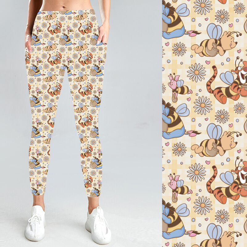Pre-Order Poohbees W/Pockets Leggings - Due to arrive mid/late April 2026