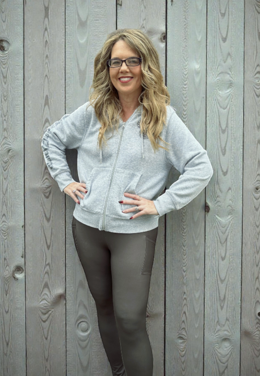 Solid Greige W/Pockets Leggings