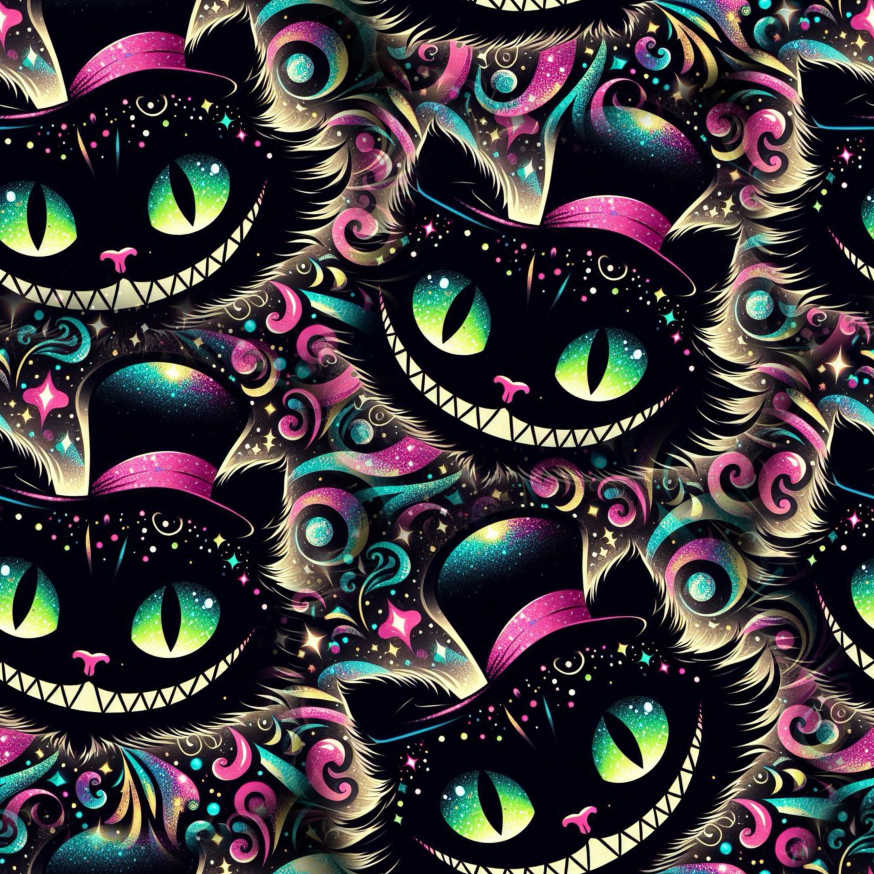 Smiley Cat W/Pockets Leggings