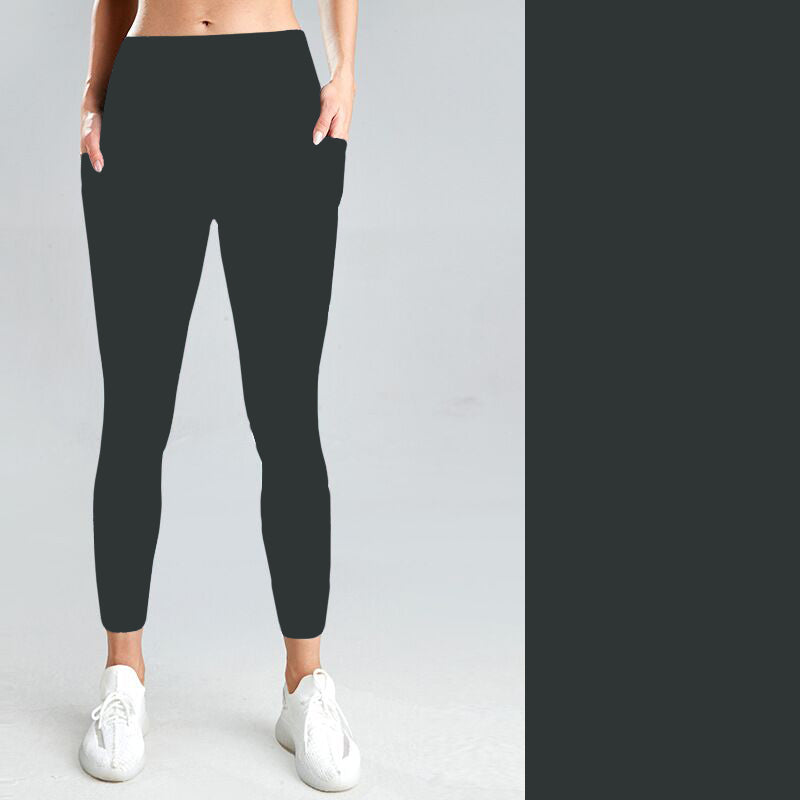 Pre-Order Solid Charcoal Grey W/Pockets Leggings - Due to arrive early/mid January 2026