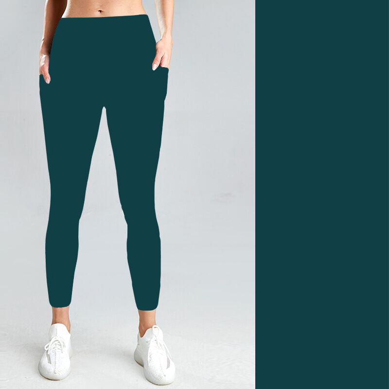 Pre-Order Solid Dark Teal W/Pockets Leggings - Due to arrive early/mid January 2026