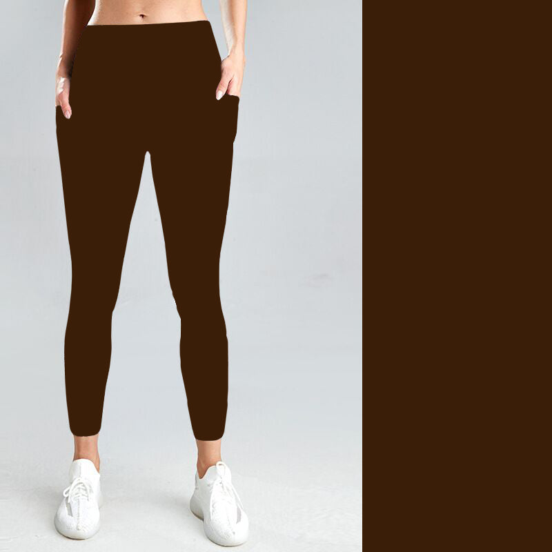 Pre-Order Solid Walnut W/Pockets Leggings - Due to arrive early/mid January 2026