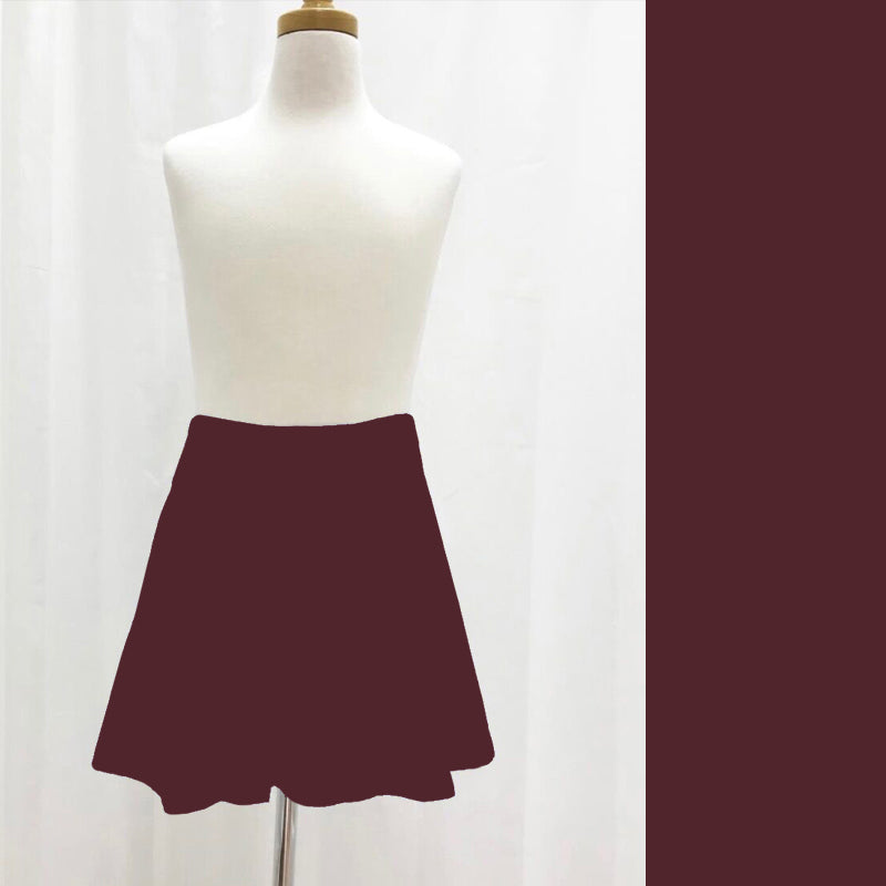 Pre-Order Solid Wine Skort W/Pockets - Due to arrive early/mid January 2026