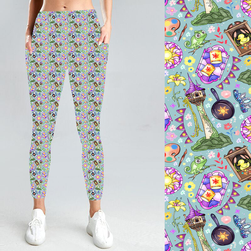 Pre-Order Tangled Icons W/Pockets Leggings - Due to arrive mid/late April 2026