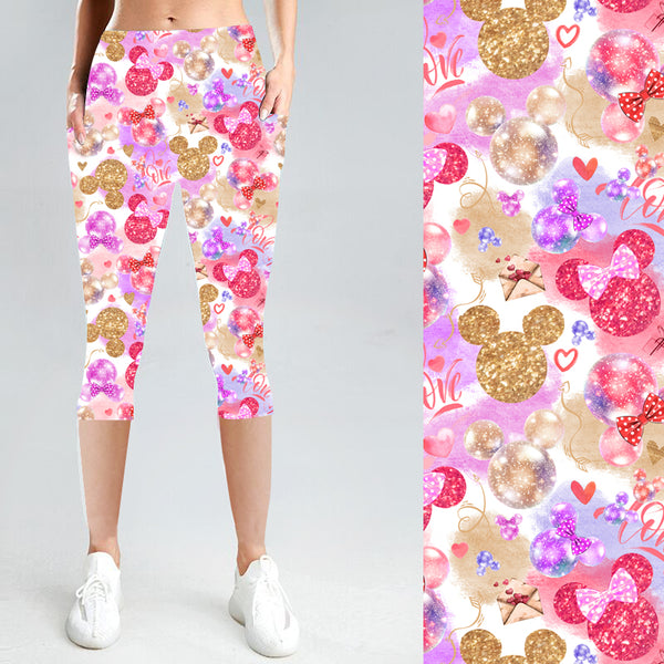 Sparkle Hearts with Side Pocket Leggings