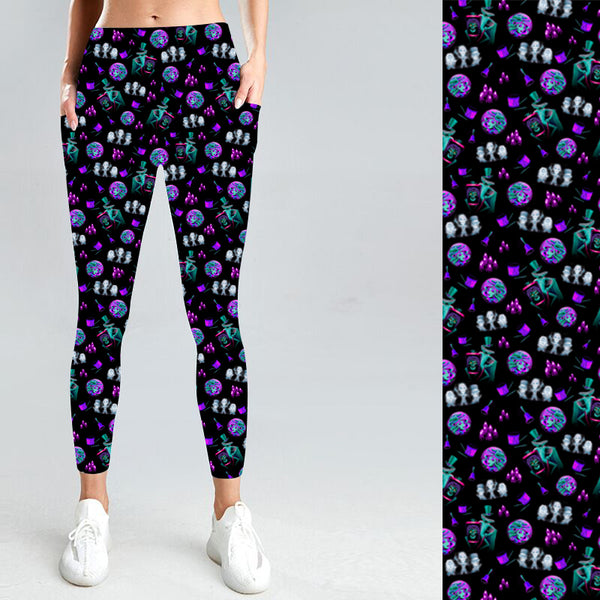 Neon Ghosts with Side Pocket Leggings
