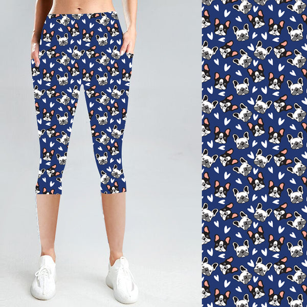 Frenchie Fun with Side Pocket Leggings