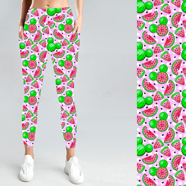 Mickey Melon with Side Pocket Leggings