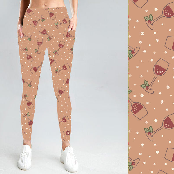 Holiday Cheer with Side Pocket Leggings