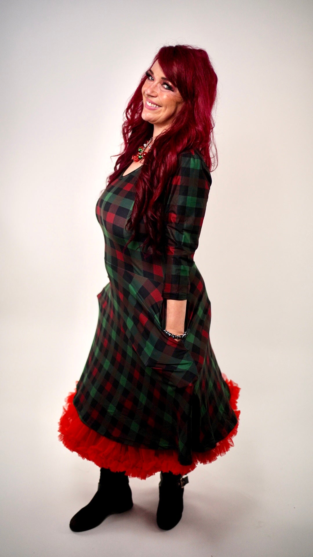 Holiday Plaid Lilly Dress