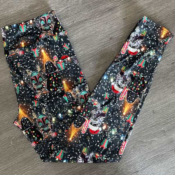 Empire Christmas with Side Pocket Leggings