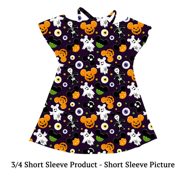 3/4 Length Sleeve Magical Halloween Gracie Dress