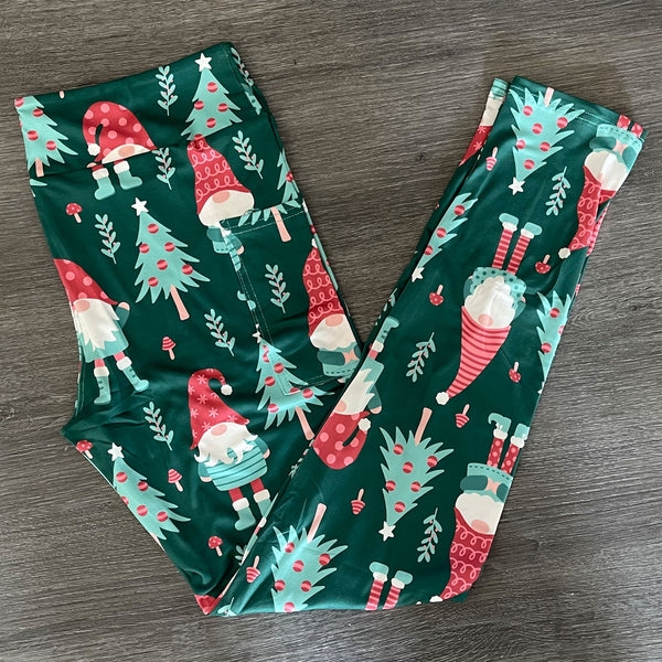 Christmas Gnome with Side Pocket Leggings
