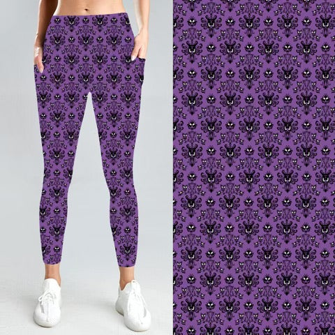 Purple Mansion with Side Pocket Leggings