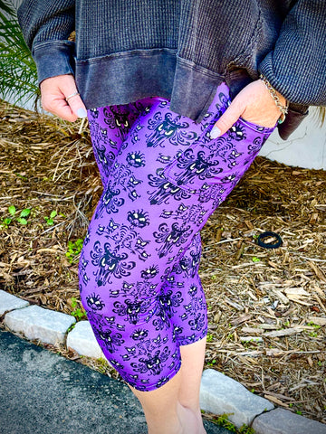 Purple Mansion with Side Pocket Leggings
