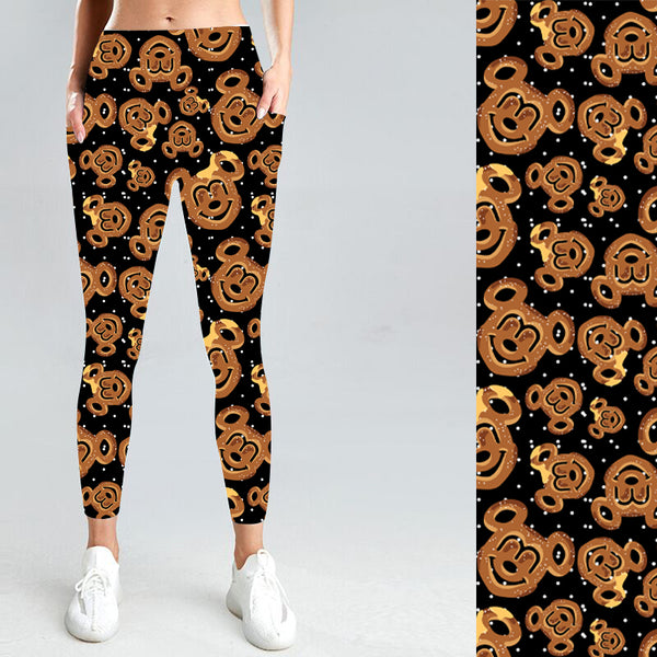 Mickey Pretzels with Side Pocket Leggings